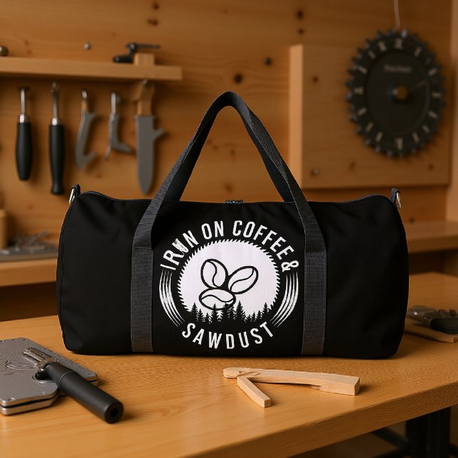Run On Coffee Sawdust  Duffle Bag (Creator Uploaded)