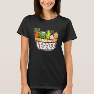 Run On Veggies Dietitian Nutritionist Dietary Vega T-Shirt