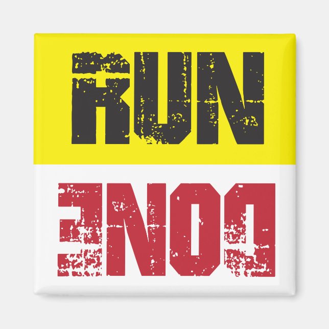 Run or Done Dishwasher Magnet (Front)