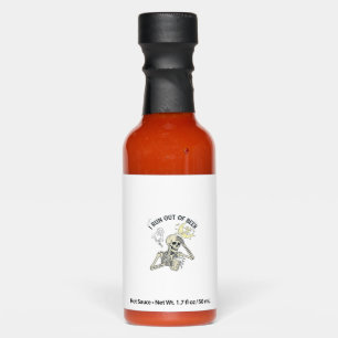 Run Out Beer Skeleton Ghost Moon Halloween_1 Hot Sauces