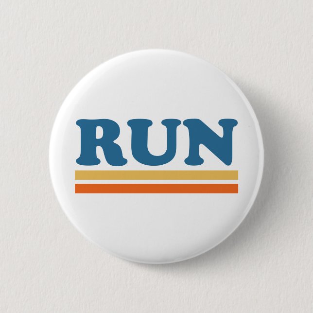 run pinback button (Front)