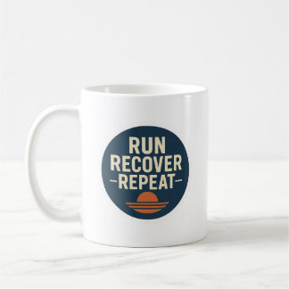 Run. Recover. Repeat. – Running Lifestyle Mug
