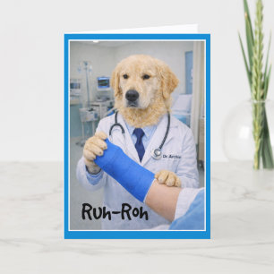 Run-Roh Accident Get Well Card CB-1