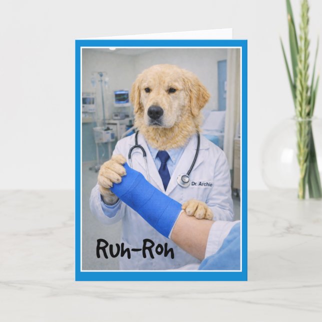 Run-Roh Accident  Get Well Card CB-1 (Front)