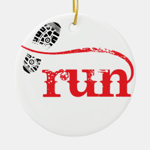 Run/Runner by Vetro Jewelry Ceramic Ornament