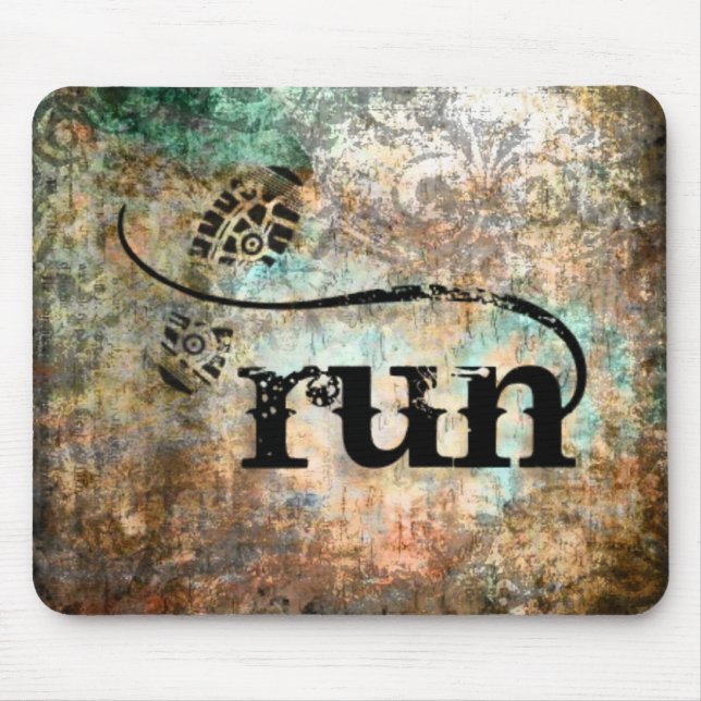 Run/Runner by Vetro Jewelry Mouse Pad (Front)