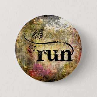 Run/Runner by Vetro Jewelry Pinback Button
