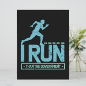 Run Running Marathon Sport Gift (Standing Front)