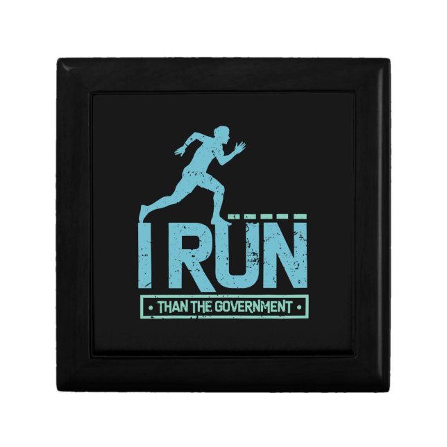 Run Running Marathon Sport Gift Gift Box (Front)