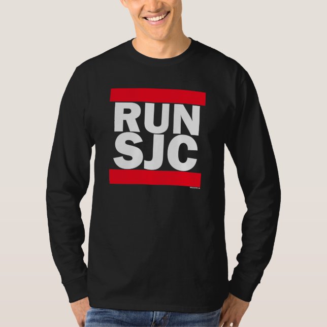 RUN SJC blk - Long Sleeve T-Shirt (Front)