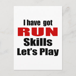 RUN SKILLS DESIGNS POSTCARD