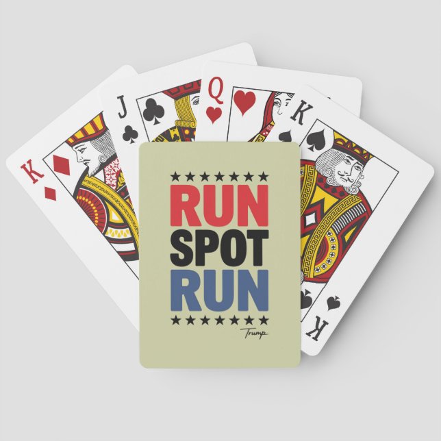Run Spot Run Trump 2024 Poker Cards (Back)