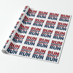 Run Spot Run Trump 2024 Trump Vance election Wrapping Paper