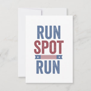 Run Spot Run Trump President Election 2024 Invitation