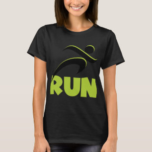 RUN Spring Green Fitness Running T-Shirt