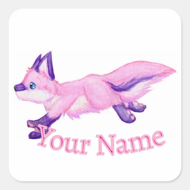 Run Square Sticker (Front)