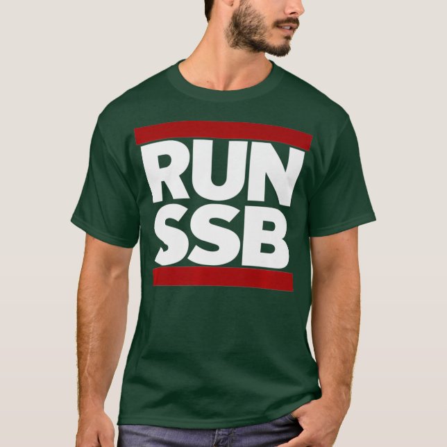 RUN SSB  Ham Radio Premium T-Shirt (Front)