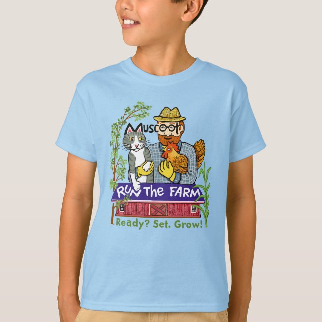 Run the Farm "Ready, Set, Grow" design T-Shirt (Front)