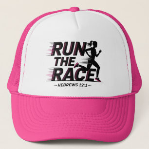 Run The Race Hebrews 12:1 Trucker Hat