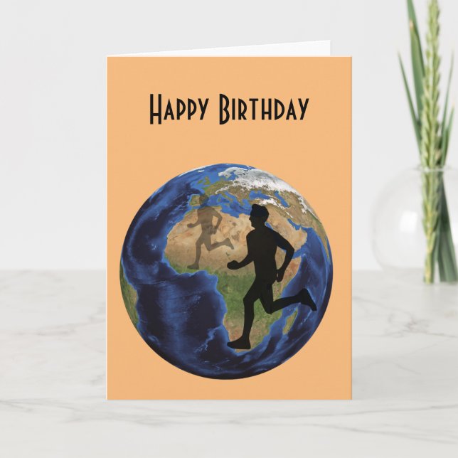 Run the World Birthday Card (Front)