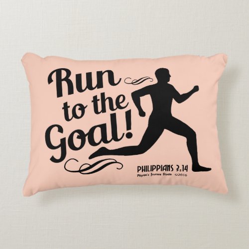 Run to the Goal Accent Pillow