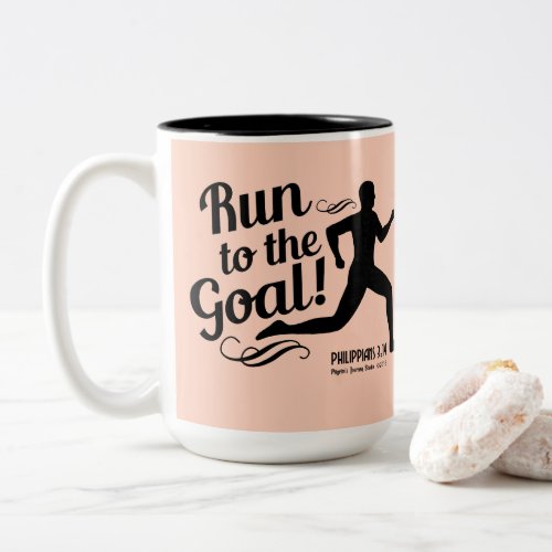 Run to the goal Two_Tone coffee mug