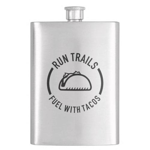 Run Trails Fuel With Tacos Flask