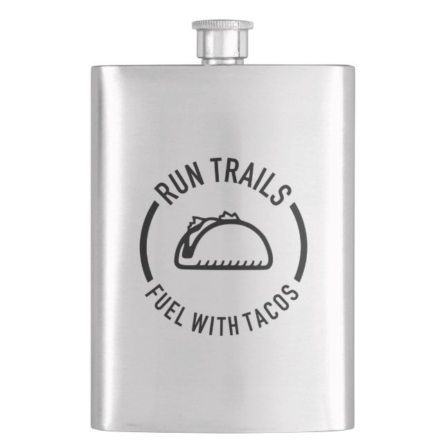 Run Trails Fuel With Tacos Flask (Front)