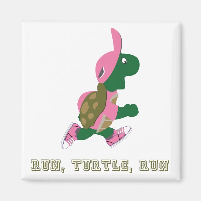 Run, Turtle, Run Magnet (Front)