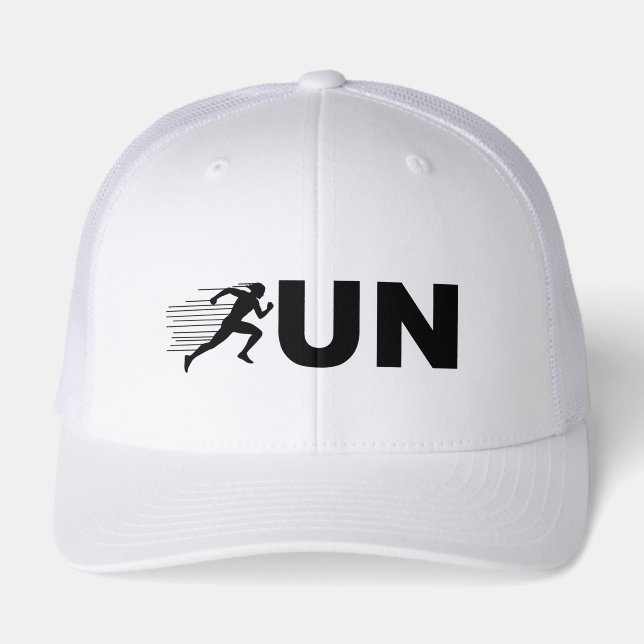 RUN Typography Running Design | Minimalist Runner (Front)