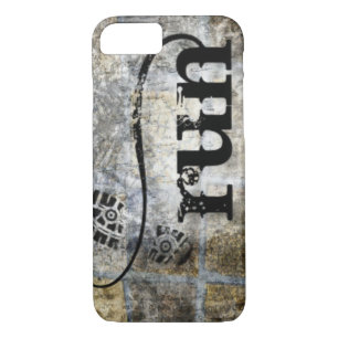 Run w/Shoe Grunge by Vetro Jewelry & Designs iPhone 8/7 Case