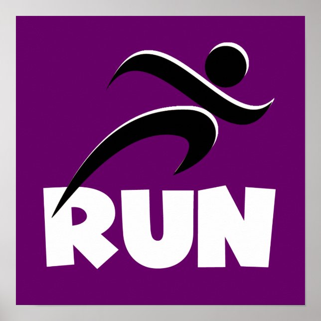 RUN White Poster (Front)