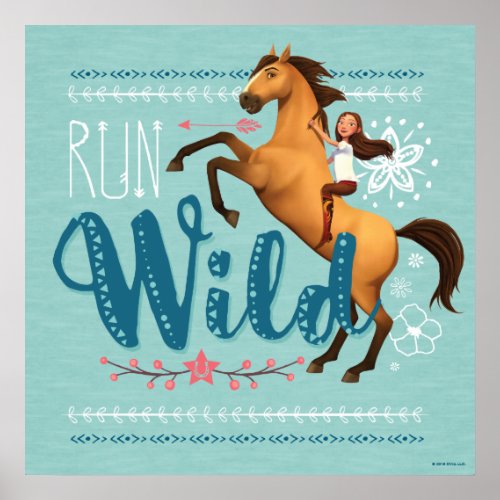 Run Wild Spirit  Lucky Poster