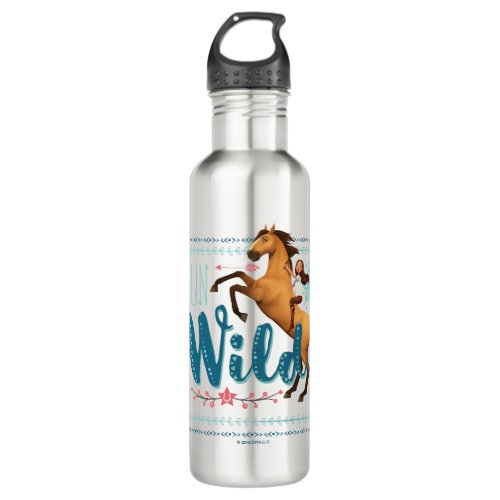 Run Wild Spirit  Lucky Stainless Steel Water Bottle