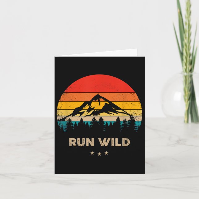 Run Wild Trails - Funny Trail  Card (Front)