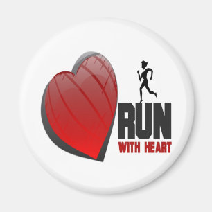 RUN WITH HEART PRODUCTS MAGNET