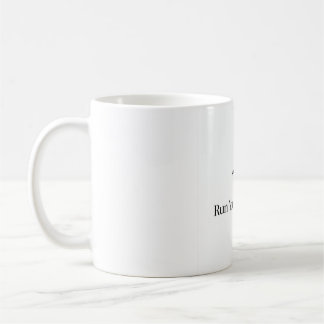 Run Your Own Race Motivational Horse Coffee Mug