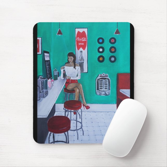 Runaround Sue Painting by Alfred Fox Mouse Pad (With Mouse)
