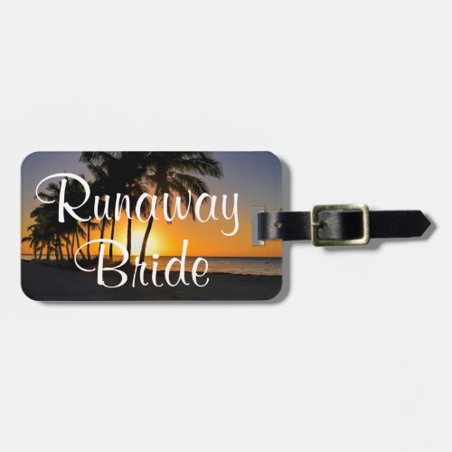 Runaway Bride Funny Getaway Luggage Tag