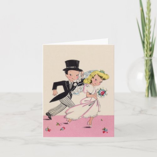 Runaway Bride  Groom Card