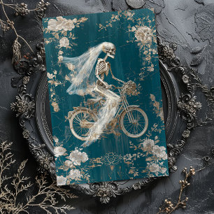 Runaway Bride Vintage Gothic Skeleton Decoupage Tissue Paper
