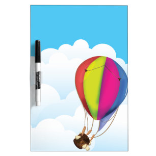 Runaway Cartoon Balloon Dry Erase Board