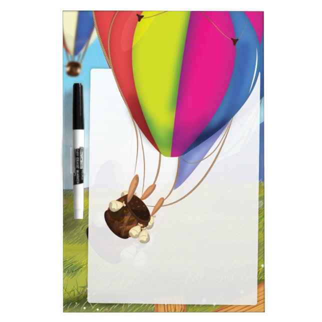 Runaway Cartoon Balloon Dry-Erase Board (Front)