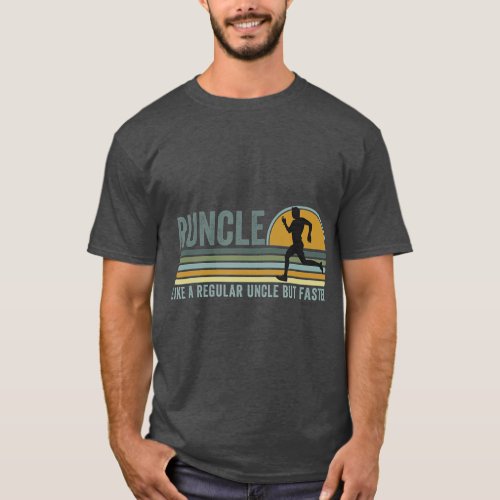 Runcle Funny Running Uncle Meme Fast Runner Man T_Shirt