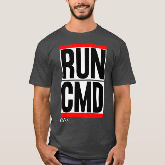 RunCMD Funny Command Prompt Computer Programmer T-Shirt