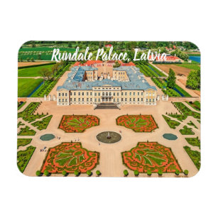 Rundāle Palace Latvia stylized Magnet