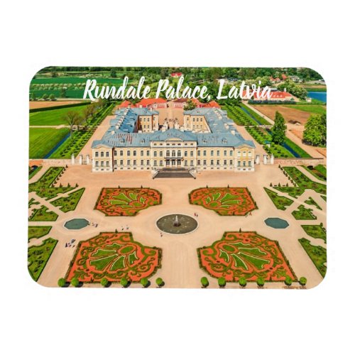 Rundāle Palace Latvia stylized Magnet