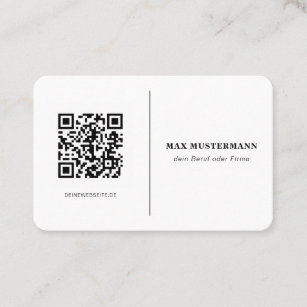 Runde QR Code Visitenkarte Online Gestalten Business Card