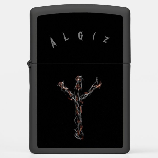 * RUNE  - ALGIZ * ZIPPO LIGHTER (Front)