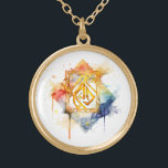 *~*RUNE AP87 VIKING Nordic Inspire Rainbow Ancient Gold Plated Necklace<br><div class="desc">(Search AP87 for things Viking or AP40 for similar items ) - NECKLACE . The image is large so feel free to TRANSFER to any ZAZZLE PRODUCT you choose. JEWELRY WITH INTENTION (R) - create your own intention. Use this artsy creative artistic modern yet vintage beautiful soul reaching artwork and...</div>